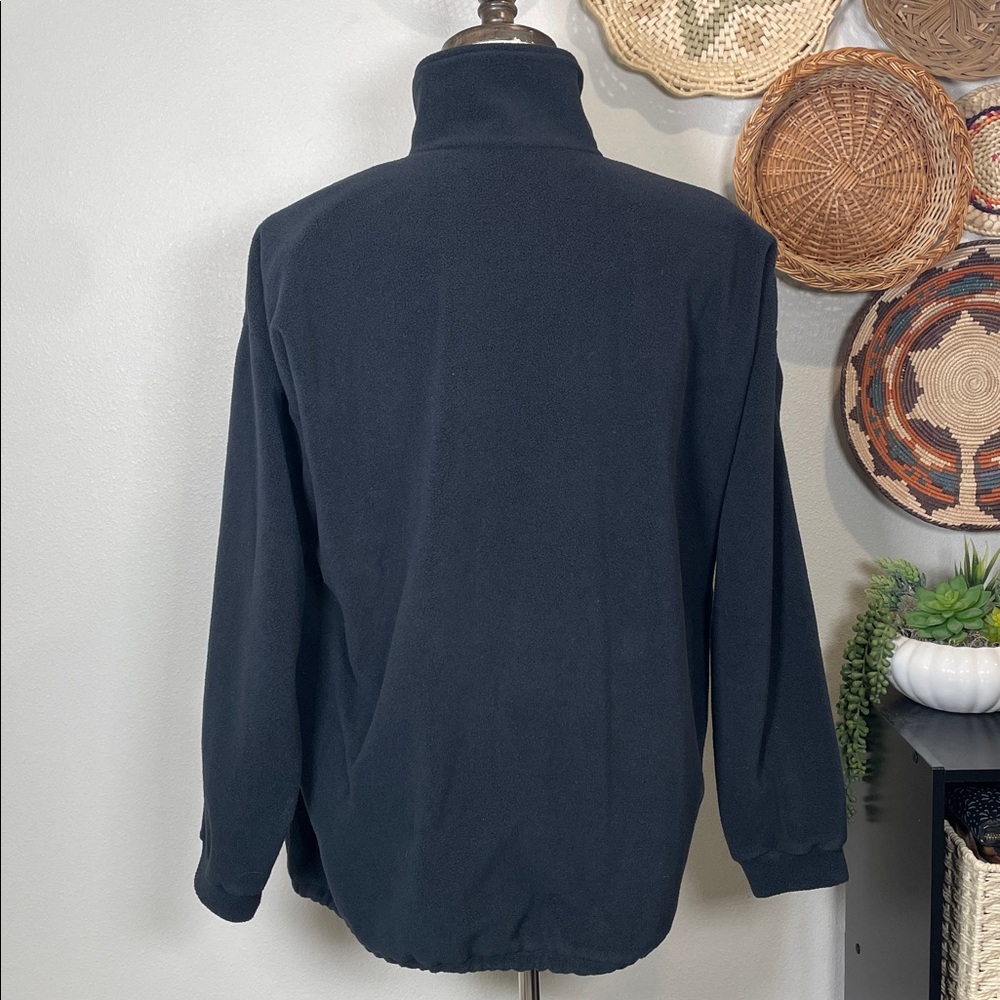 Mens Barbour Langdale Fleece Plaid Lined Jacket Coat Black Zip Up Size Large - Picture 4 of 15